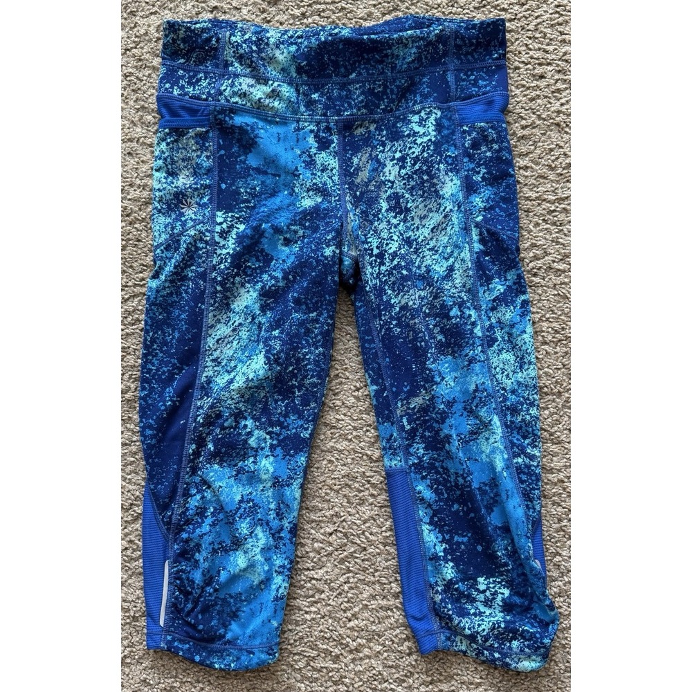 Athleta Women's Blue‎ Celestial Capri Crop Leggings Size Small